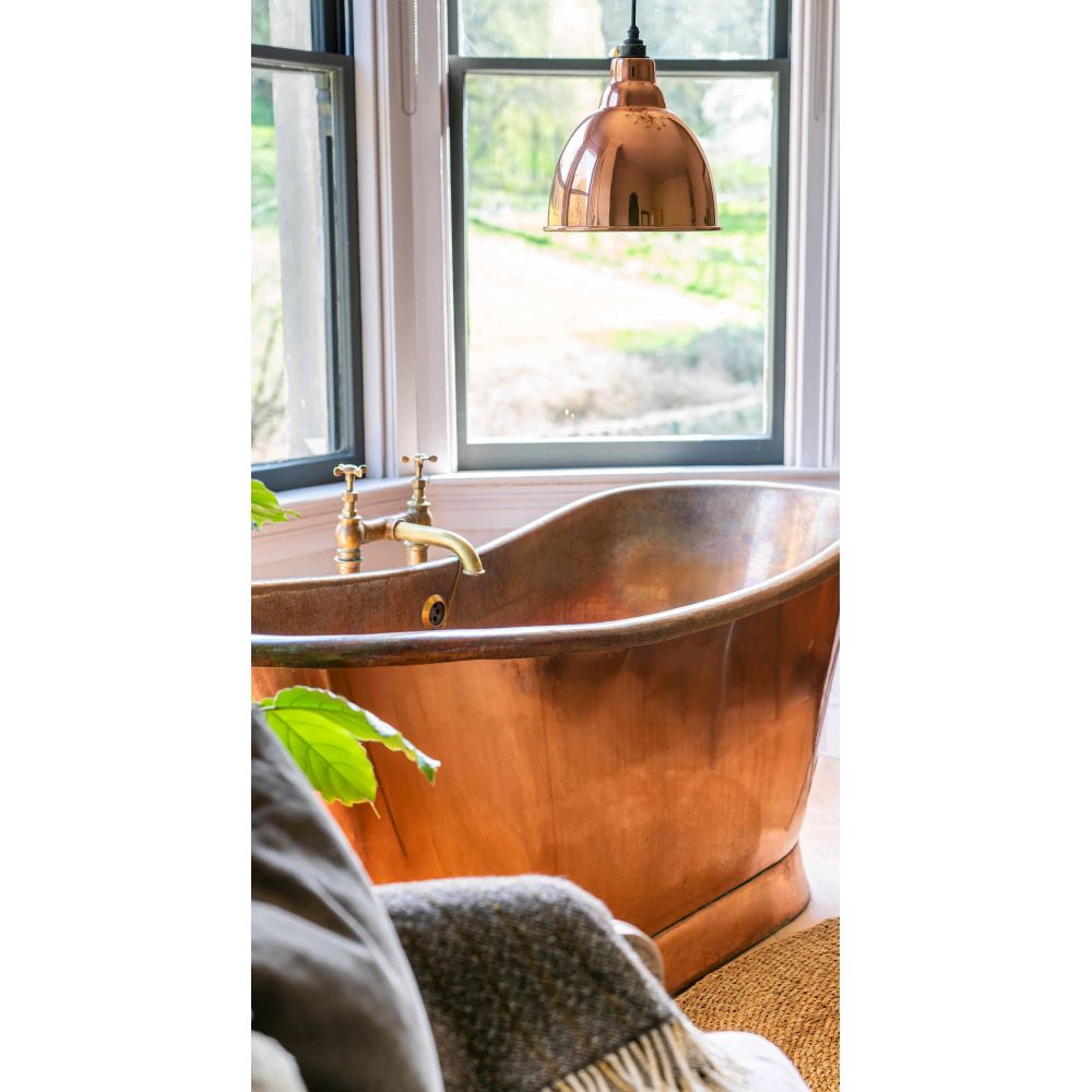 From The Anvil - Hammered Copper Brindley Pendant | Sku. 49500 | Trade Door Handles.