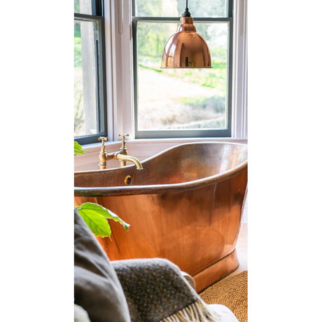 From The Anvil - Hammered Copper Brindley Pendant | Sku. 49500 | Trade Door Handles.
