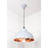 From The Anvil - Hammered Copper Harborne Pendant in Birch | Sku. 49501BI | Trade Door Handles.