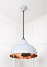 From The Anvil - Hammered Copper Harborne Pendant in Birch | Sku. 49501BI | Trade Door Handles.