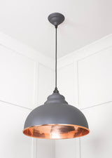 From The Anvil - Hammered Copper Harborne Pendant in Bluff | Sku. 49501BL | Trade Door Handles.