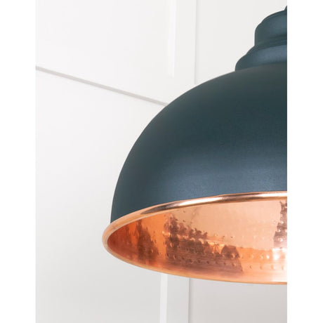 From The Anvil - Hammered Copper Harborne Pendant in Dingle | Sku. 49501DI | Trade Door Handles.