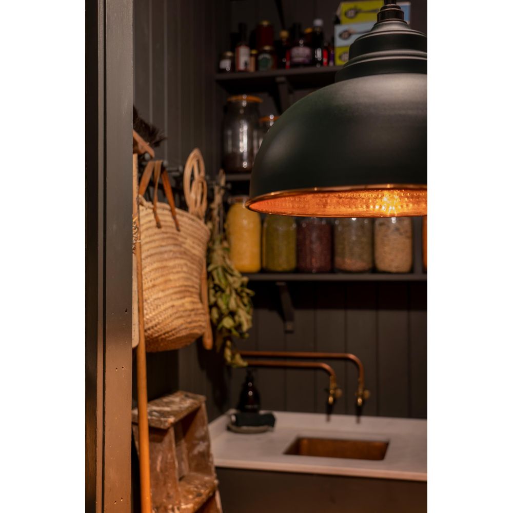 From The Anvil - Hammered Copper Harborne Pendant in Dingle | Sku. 49501DI | Trade Door Handles.