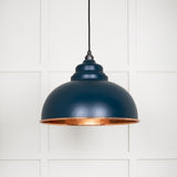 From The Anvil - Hammered Copper Harborne Pendant in Dusk | Sku. 49501DU | Trade Door Handles.
