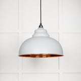 From The Anvil - Hammered Copper Harborne Pendant in Flock | Sku. 49501F | Trade Door Handles.