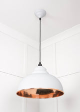 From The Anvil - Hammered Copper Harborne Pendant in Flock | Sku. 49501F | Trade Door Handles.