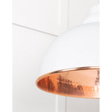 From The Anvil - Hammered Copper Harborne Pendant in Flock | Sku. 49501F | Trade Door Handles.