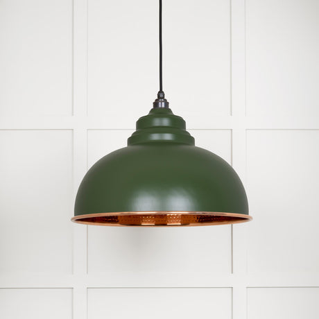 From The Anvil - Hammered Copper Harborne Pendant in Heath | Sku. 49501H | Trade Door Handles.