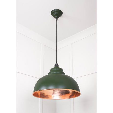From The Anvil - Hammered Copper Harborne Pendant in Heath | Sku. 49501H | Trade Door Handles.