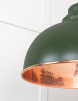 From The Anvil - Hammered Copper Harborne Pendant in Heath | Sku. 49501H | Trade Door Handles.