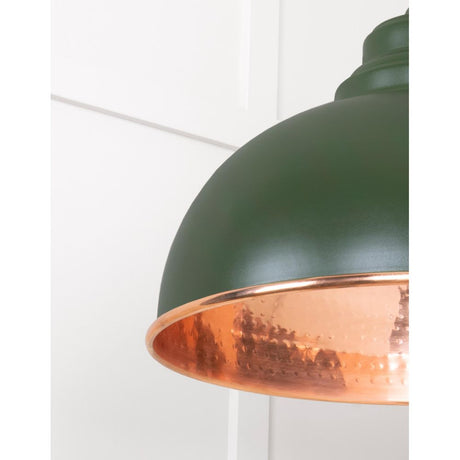 From The Anvil - Hammered Copper Harborne Pendant in Heath | Sku. 49501H | Trade Door Handles.