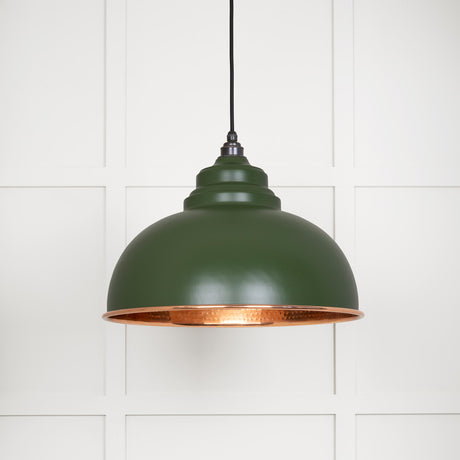 From The Anvil - Hammered Copper Harborne Pendant in Heath | Sku. 49501H | Trade Door Handles.