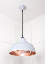 From The Anvil - Smooth Copper Harborne Pendant in Birch | Sku. 49501SBI | Trade Door Handles.