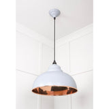 From The Anvil - Smooth Copper Harborne Pendant in Birch | Sku. 49501SBI | Trade Door Handles.