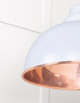 From The Anvil - Smooth Copper Harborne Pendant in Birch | Sku. 49501SBI | Trade Door Handles.