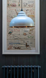 From The Anvil - Smooth Copper Harborne Pendant in Birch | Sku. 49501SBI | Trade Door Handles.