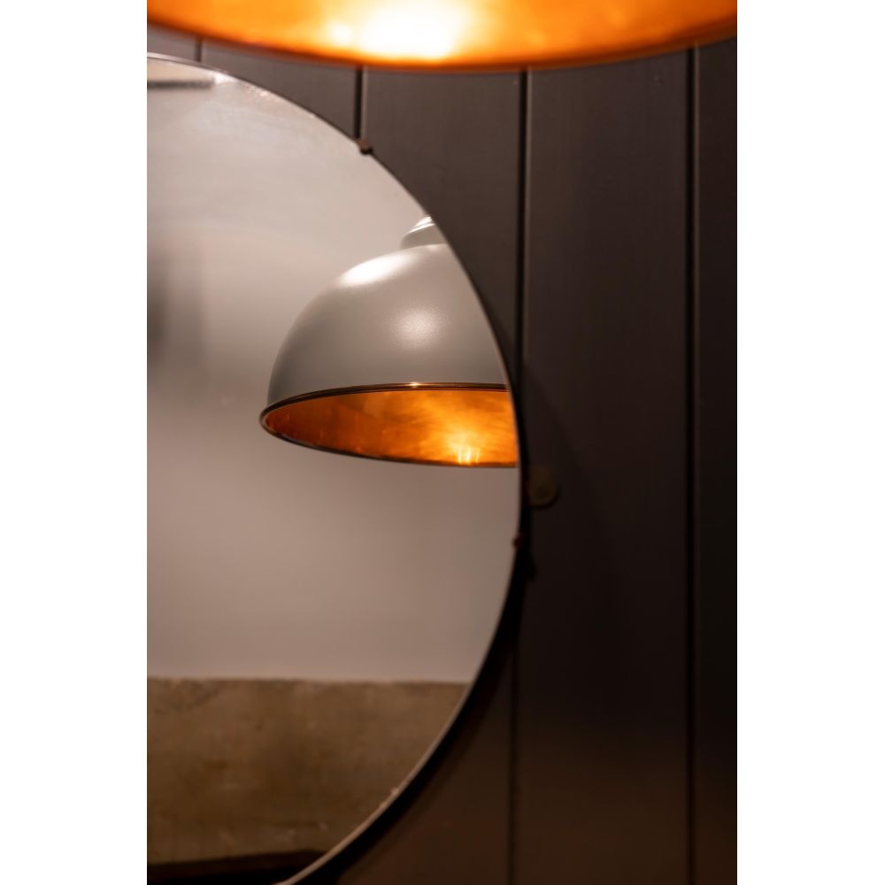 From The Anvil - Smooth Copper Harborne Pendant in Birch | Sku. 49501SBI | Trade Door Handles.