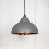 From The Anvil - Smooth Copper Harborne Pendant in Bluff | Sku. 49501SBL | Trade Door Handles.