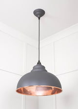 From The Anvil - Smooth Copper Harborne Pendant in Bluff | Sku. 49501SBL | Trade Door Handles.