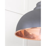From The Anvil - Smooth Copper Harborne Pendant in Bluff | Sku. 49501SBL | Trade Door Handles.