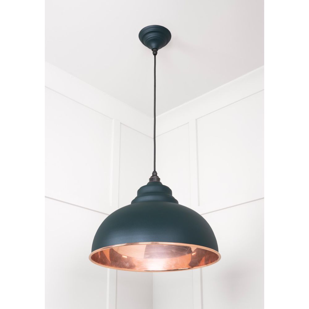 From The Anvil - Smooth Copper Harborne Pendant in Dingle | Sku. 49501SDI | Trade Door Handles.