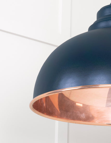 From The Anvil - Smooth Copper Harborne Pendant in Dusk | Sku. 49501SDU | Trade Door Handles.