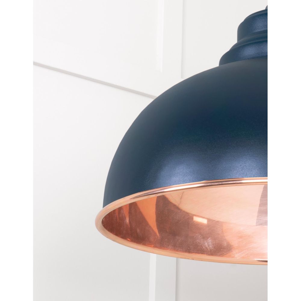 From The Anvil - Smooth Copper Harborne Pendant in Dusk | Sku. 49501SDU | Trade Door Handles.