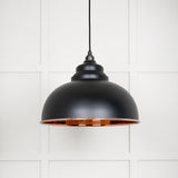 From The Anvil - Smooth Copper Harborne Pendant in Elan Black | Sku. 49501SEB | Trade Door Handles.