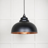 From The Anvil - Smooth Copper Harborne Pendant in Elan Black | Sku. 49501SEB | Trade Door Handles.