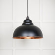 From The Anvil - Smooth Copper Harborne Pendant in Elan Black | Sku. 49501SEB | Trade Door Handles.