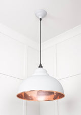 From The Anvil - Smooth Copper Harborne Pendant in Flock | Sku. 49501SF | Trade Door Handles.