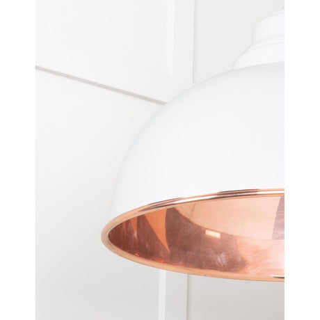 From The Anvil - Smooth Copper Harborne Pendant in Flock | Sku. 49501SF | Trade Door Handles.