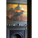 From The Anvil - Smooth Copper Harborne Pendant in Flock | Sku. 49501SF | Trade Door Handles.