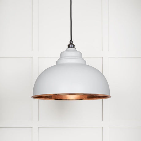 From The Anvil - Smooth Copper Harborne Pendant in Flock | Sku. 49501SF | Trade Door Handles.