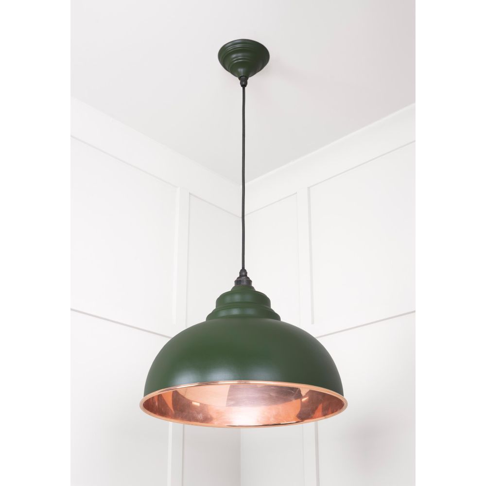 From The Anvil - Smooth Copper Harborne Pendant in Heath | Sku. 49501SH | Trade Door Handles.