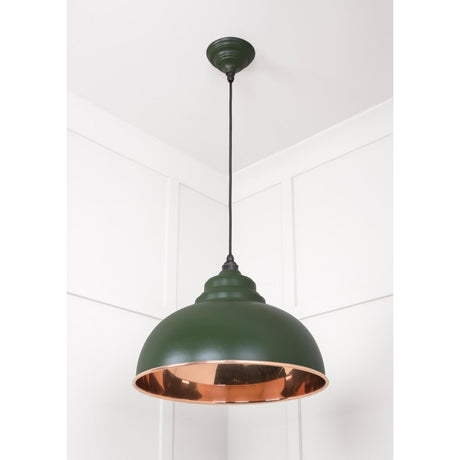 From The Anvil - Smooth Copper Harborne Pendant in Heath | Sku. 49501SH | Trade Door Handles.