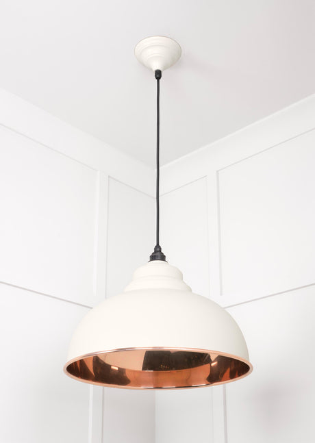 From The Anvil - Smooth Copper Harborne Pendant in Teasel | Sku. 49501STE | Trade Door Handles.