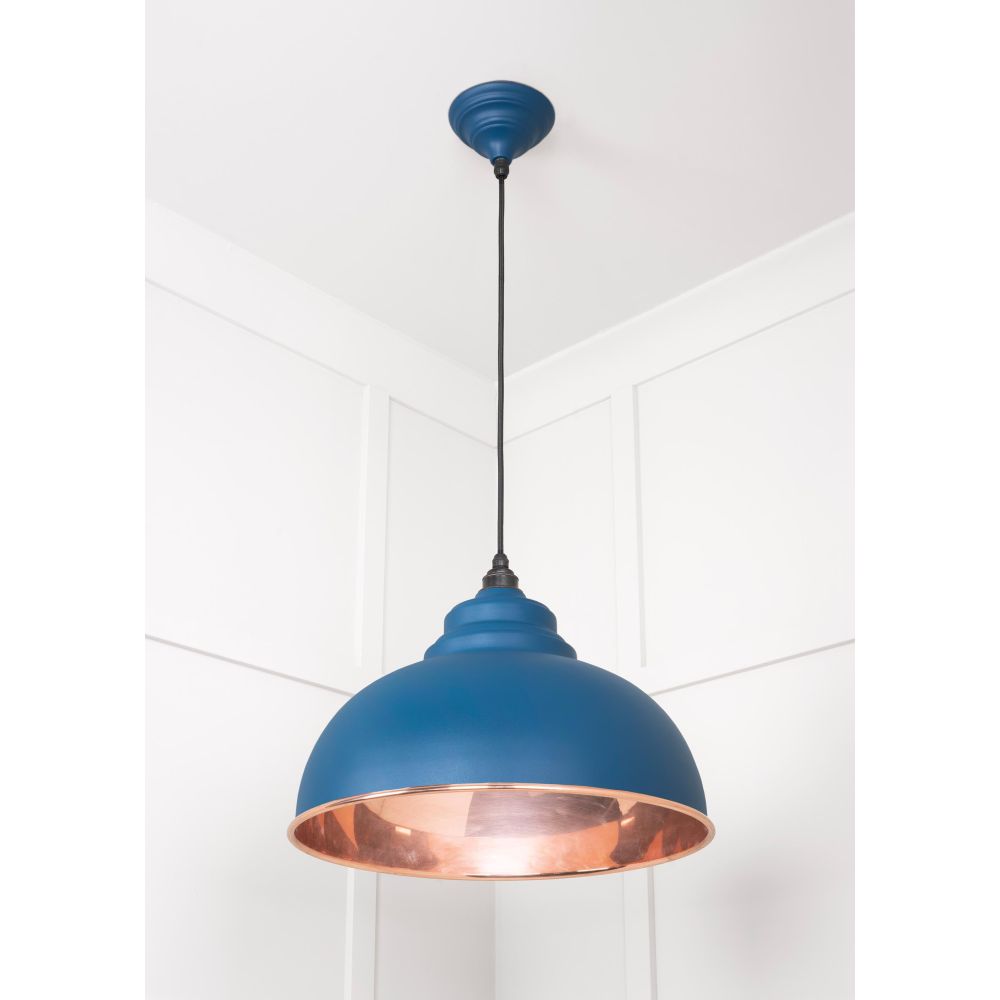 From The Anvil - Smooth Copper Harborne Pendant in Upstream | Sku. 49501SU | Trade Door Handles.