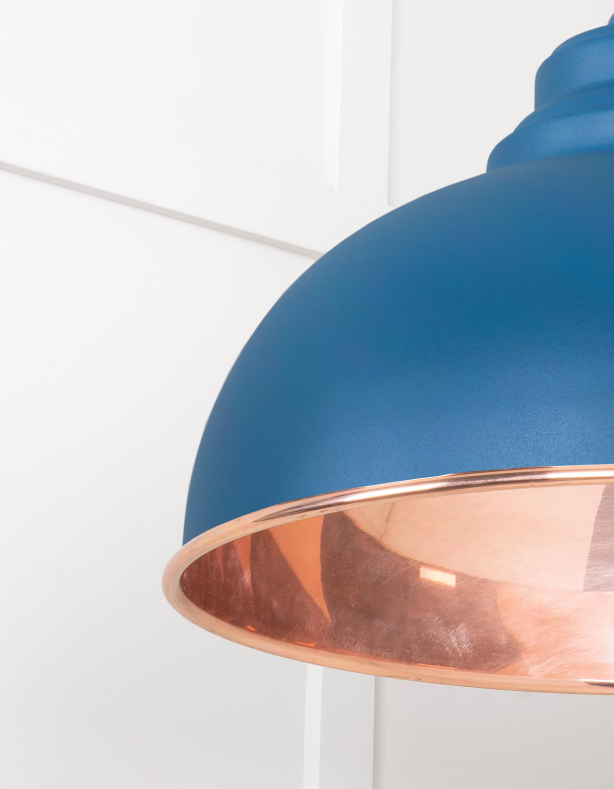 From The Anvil - Smooth Copper Harborne Pendant in Upstream | Sku. 49501SU | Trade Door Handles.