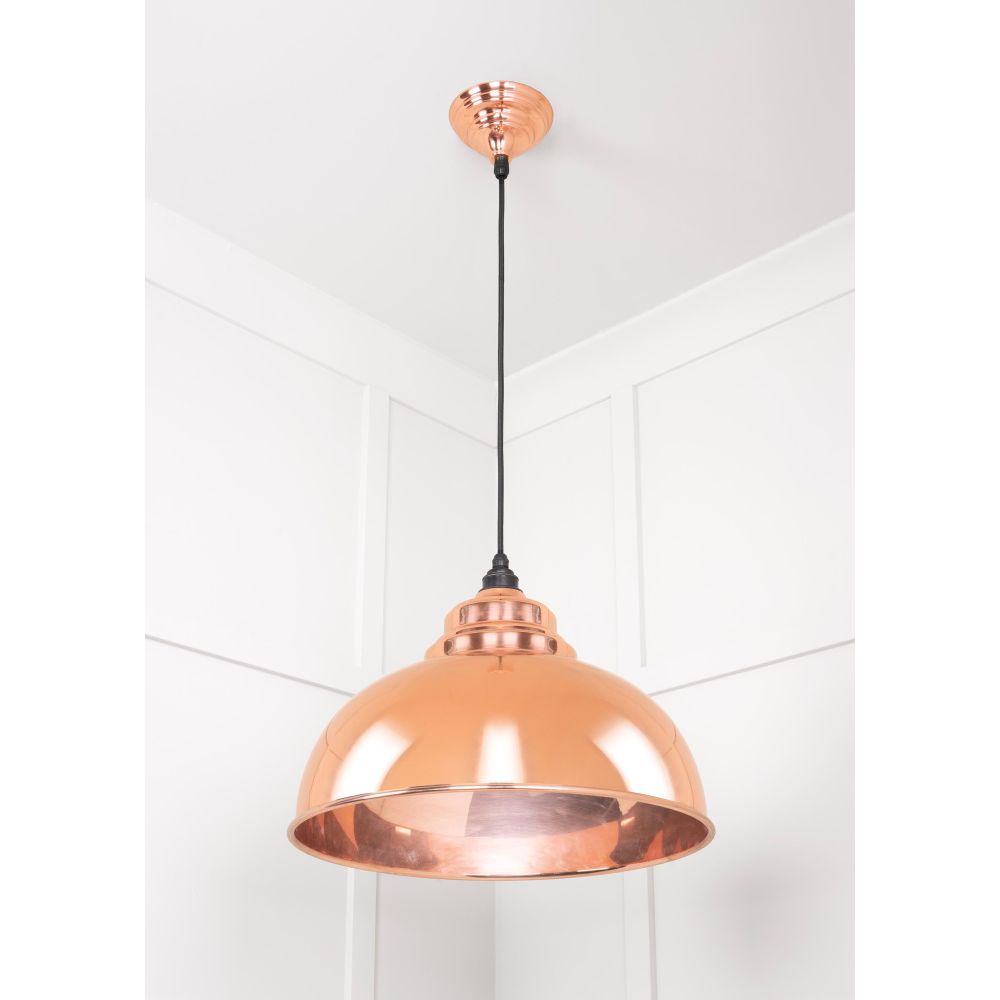 From The Anvil - Smooth Copper Harborne Pendant | Sku. 49501S | Trade Door Handles.