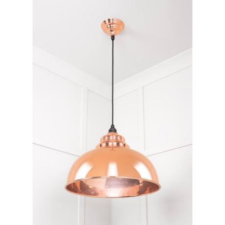 From The Anvil - Smooth Copper Harborne Pendant | Sku. 49501S | Trade Door Handles.