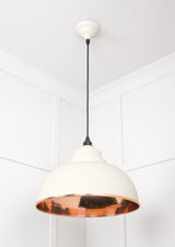 From The Anvil - Hammered Copper Harborne Pendant in Teasel | Sku. 49501TE | Trade Door Handles.