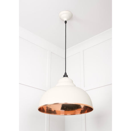 From The Anvil - Hammered Copper Harborne Pendant in Teasel | Sku. 49501TE | Trade Door Handles.