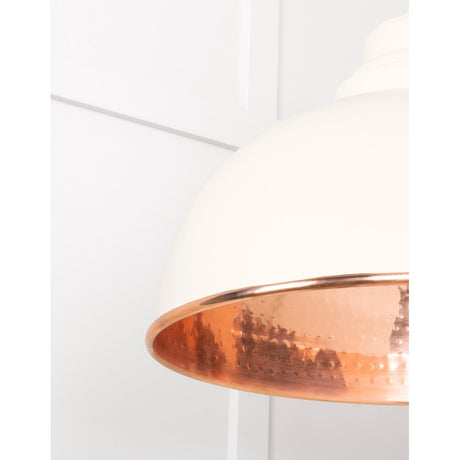 From The Anvil - Hammered Copper Harborne Pendant in Teasel | Sku. 49501TE | Trade Door Handles.