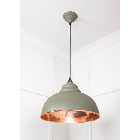 From The Anvil - Hammered Copper Harborne Pendant in Tump | Sku. 49501TU | Trade Door Handles.