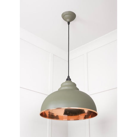 From The Anvil - Hammered Copper Harborne Pendant in Tump | Sku. 49501TU | Trade Door Handles.
