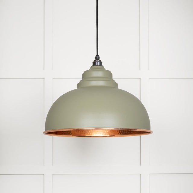 From The Anvil - Hammered Copper Harborne Pendant in Tump | Sku. 49501TU | Trade Door Handles.
