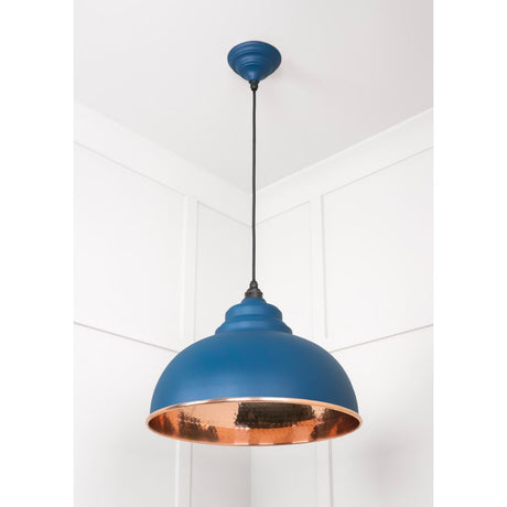 From The Anvil - Hammered Copper Harborne Pendant in Upstream | Sku. 49501U | Trade Door Handles.