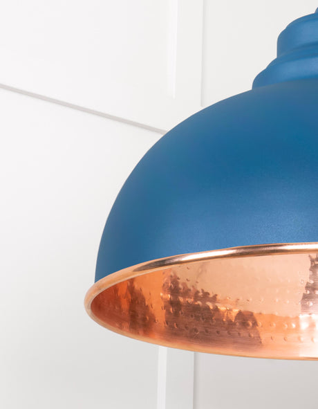 From The Anvil - Hammered Copper Harborne Pendant in Upstream | Sku. 49501U | Trade Door Handles.