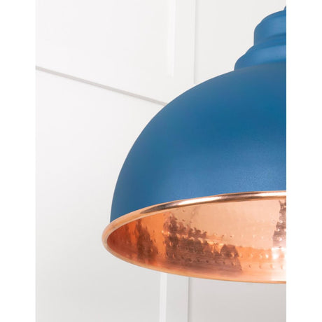 From The Anvil - Hammered Copper Harborne Pendant in Upstream | Sku. 49501U | Trade Door Handles.